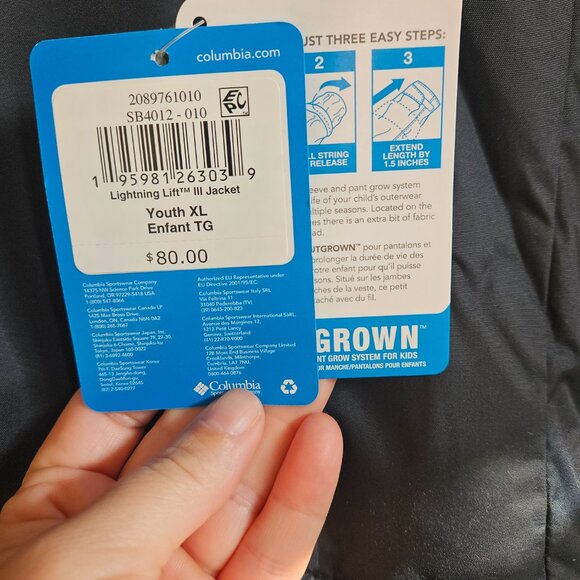 Columbia boys Lighting Lift III jacket XL - Picture 6 of 6